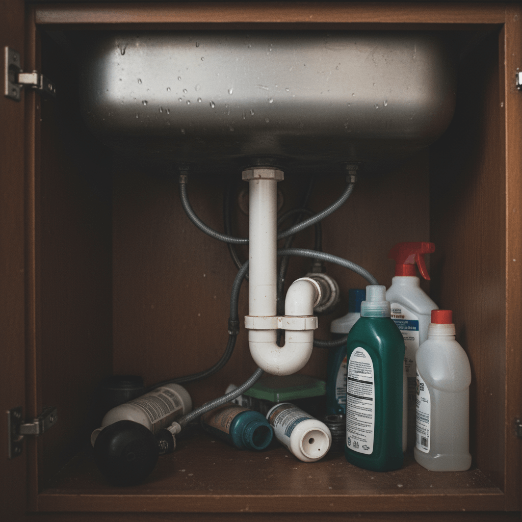 Werkzeug für Klempnerarbeiten auf dem Boden